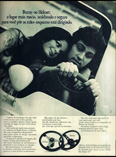 propaganda volantes Bunny ou Helmet - 1973, brazilian advertising cars in the 70s; os anos 70; história da década de 70; Brazil in the 70s; propaganda carros anos 70; Oswaldo Hernandez;
