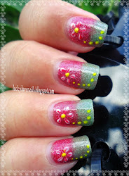 ombre nails christmas hope sponge