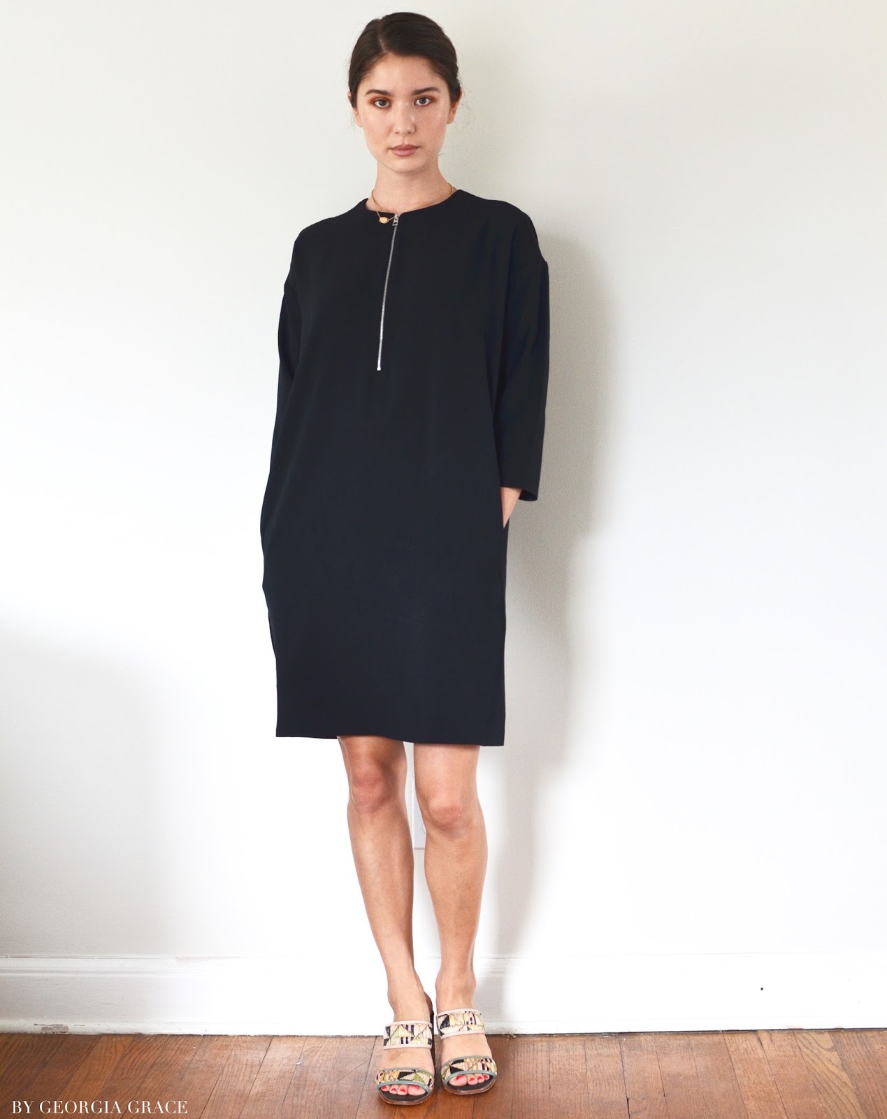 Everlane Japanese GoWeave Front-Zip Dress | Review | By Georgia Grace