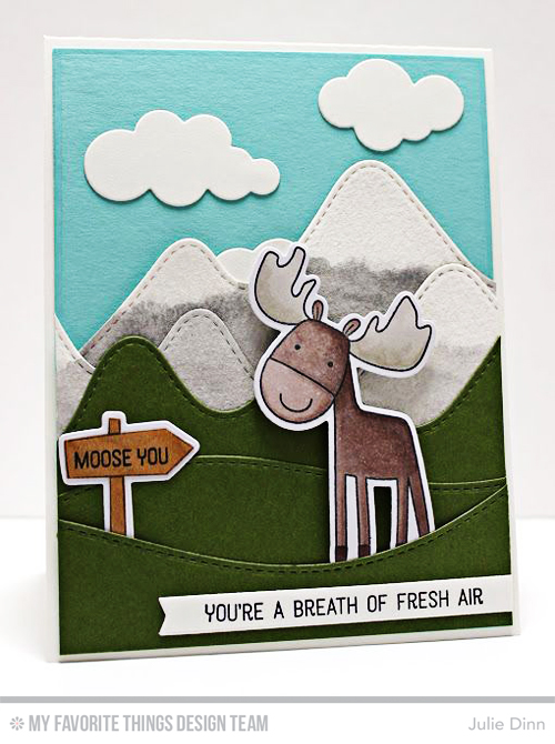 Handmade card from Julie Dinn featuring products from My Favorite Things  #mftstamps