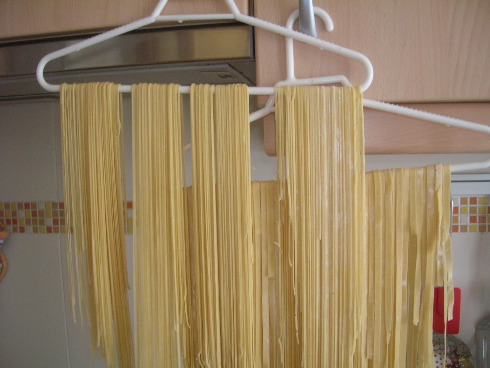 corteza y miga Pasta fresca