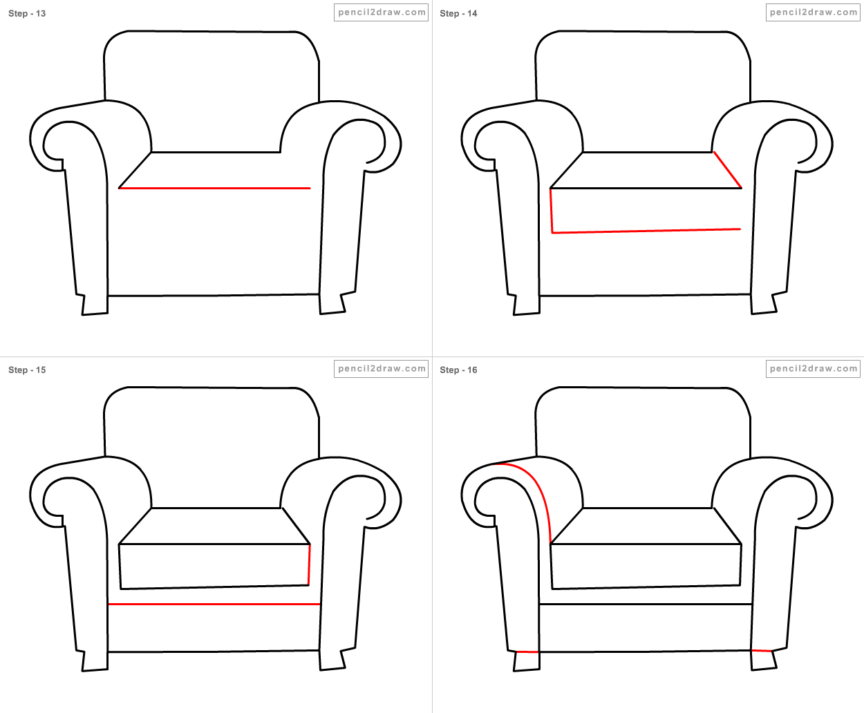 How To Draw A Armchair - arboleda2022