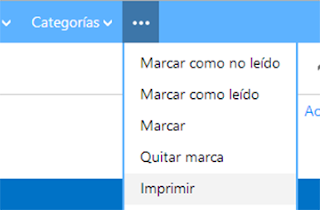 como imprimir un correo en outlook