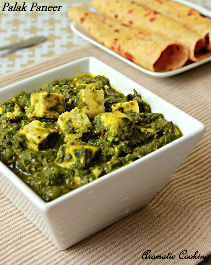 Palak Paneer Mashed Spinach With Indian Cottage Cheese Happy