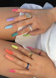 nails acrylic designs ombre summer bling season
