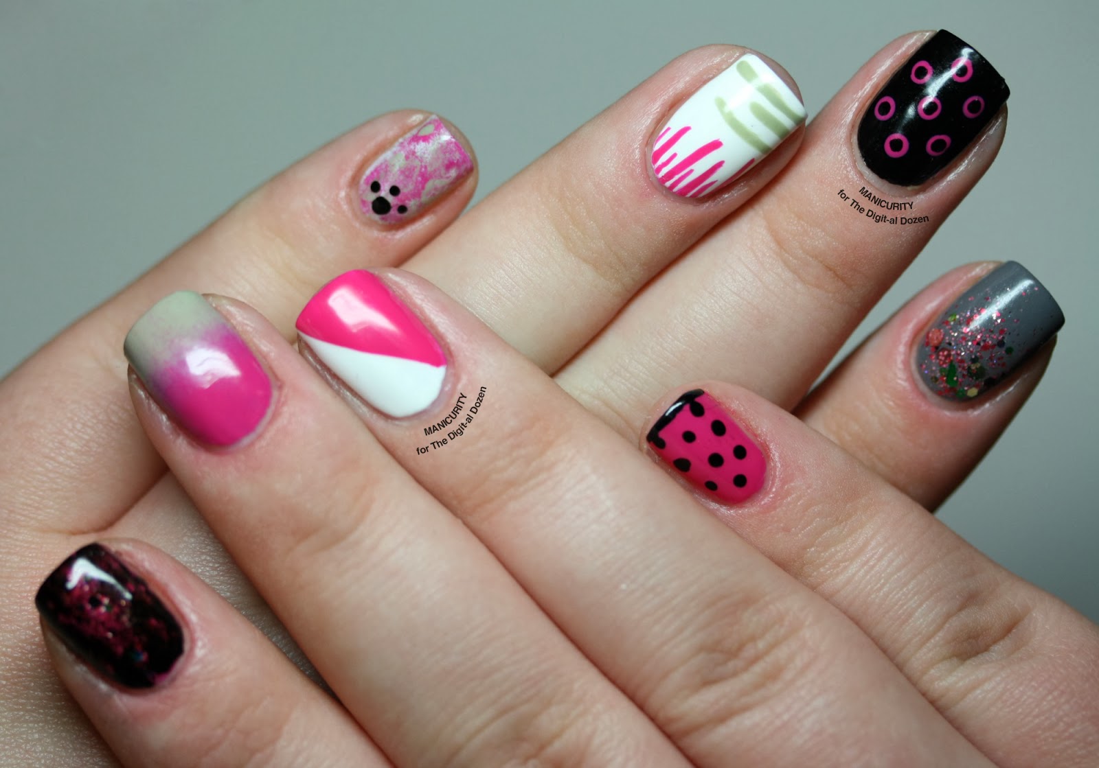 A Dozen... Easy Nail Art Patterns! The Digital Dozen