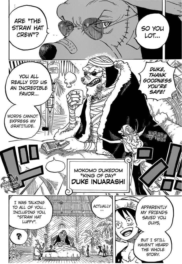 One Piece Ch 808: Duke Inuarashi