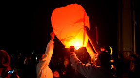 Pesta 1000 Lampion di Bukit Kasih Kanonang, Minahasa - Sulawesi Utara