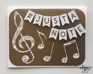 Our Daily Bread Designs Stamp: Old Rugged Cross, Custom Dies: Alphabet Flags, Double Stitched Rounded Rectangles, Musical Notes