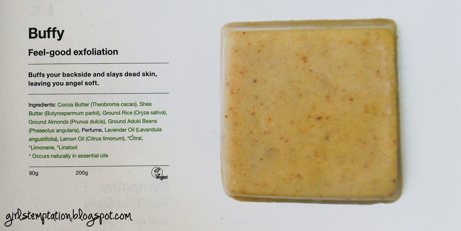 Ексфолиране Интензивна грижа с LUSH Buffy (Review) / Exfoliation