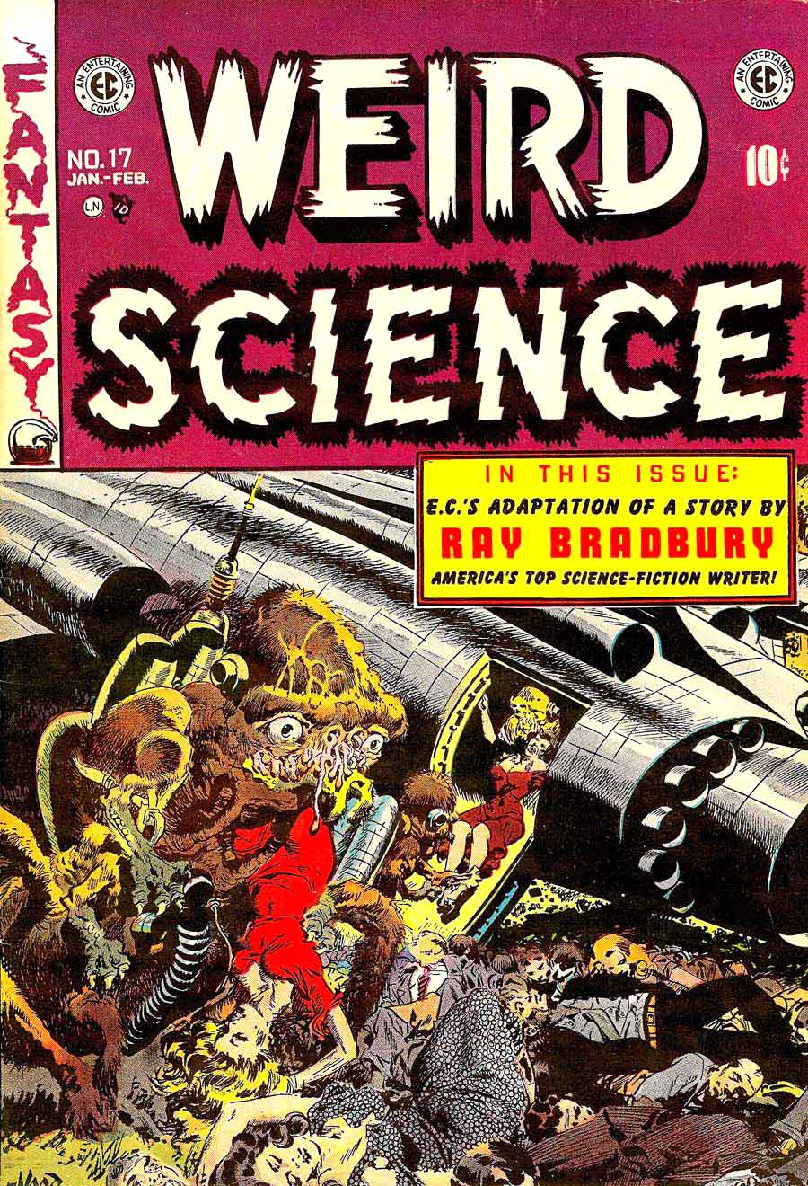 Wally Wood ec science fiction golden age 1950s comic book cover - Weird Science v2 #17