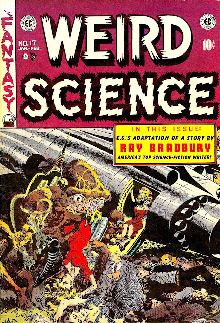 Weird Science v2 #17 ec science fiction comic book cover art by Wally Wood Weird Science v2 #17 ec science fiction comic book cover art by Wally Wood