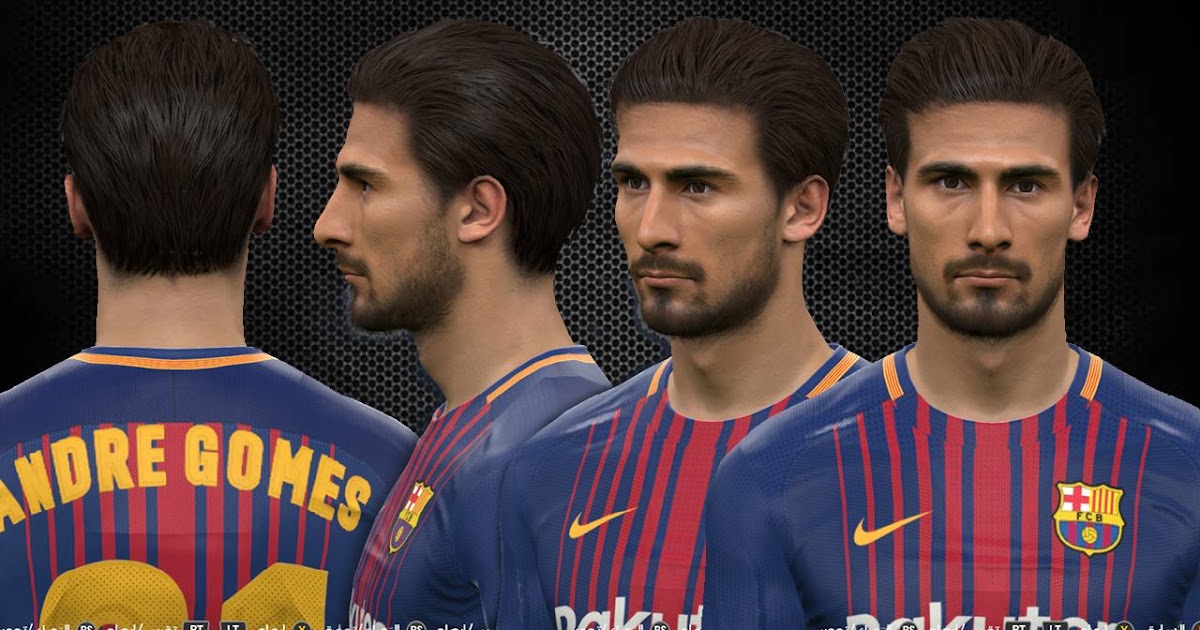 ultigamerz: PES 2017 André Gomes (Barcelona) Face by Bebo Facemaker 2002