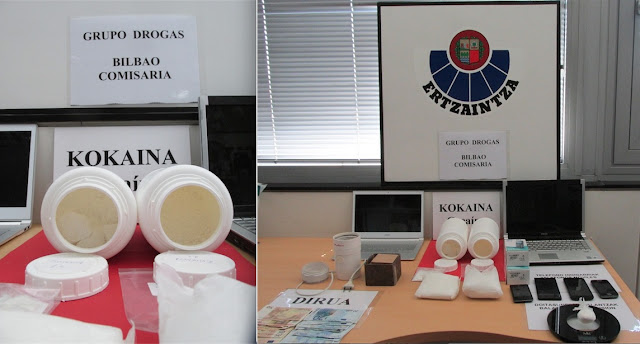 La Ertzaintza interviene drogas en Barakaldo. Foto: Ertzaintza