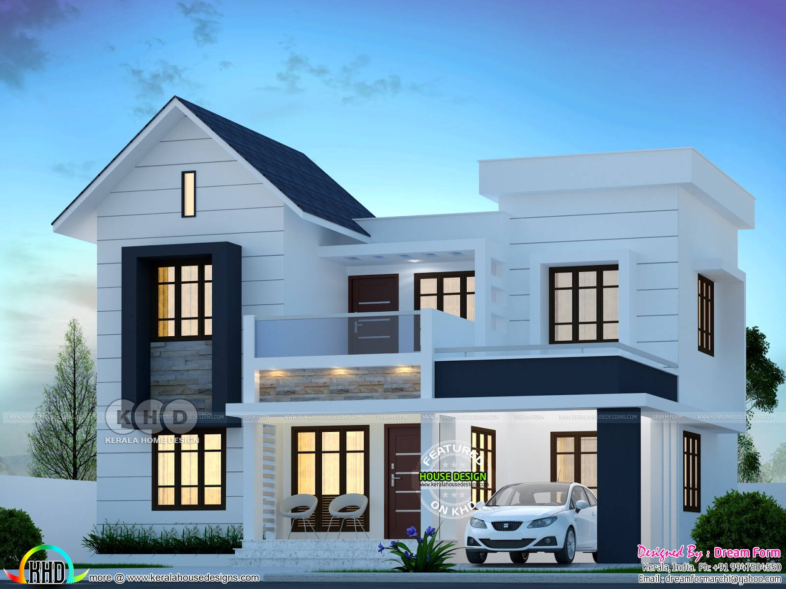 4 Bedroom 1750 Sq Ft Modern Home Design Kerala Home Design