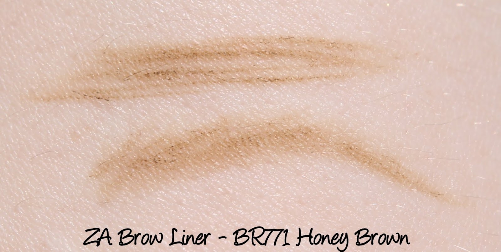 ZA Brow Liner - BR771 Honey Brown Swatches & Review