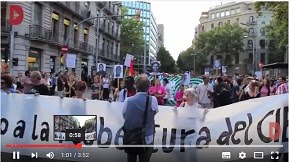 Manifestació contra la reobertura del CIE, juny 2016