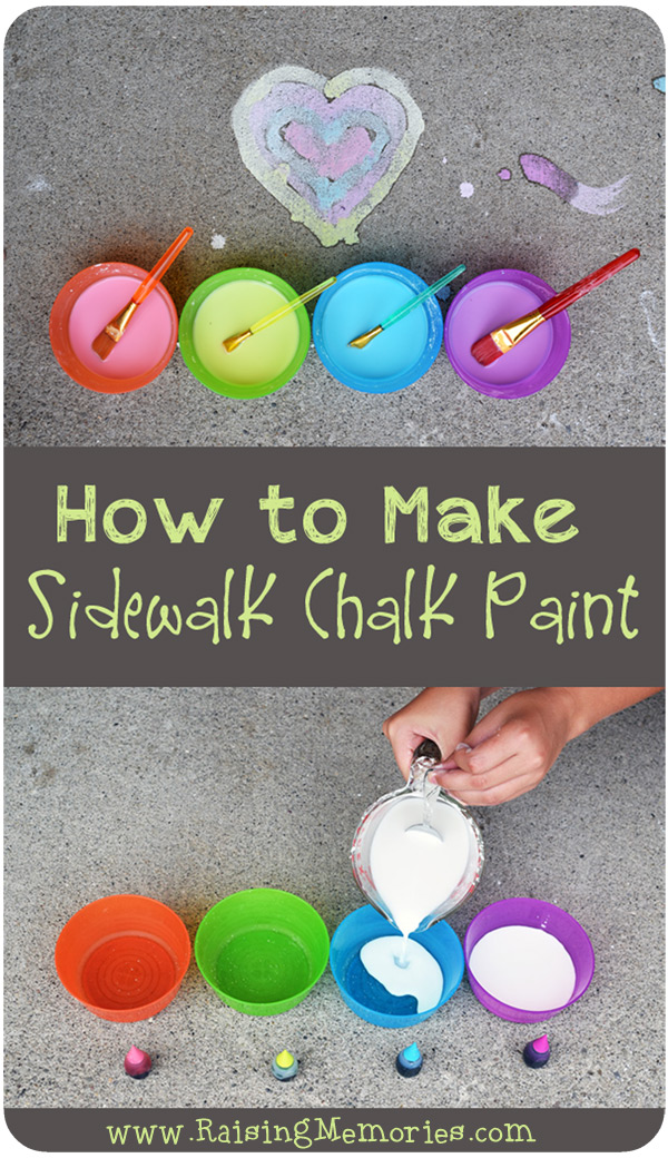 Tutorial How to Make Sidewalk Chalk Paint