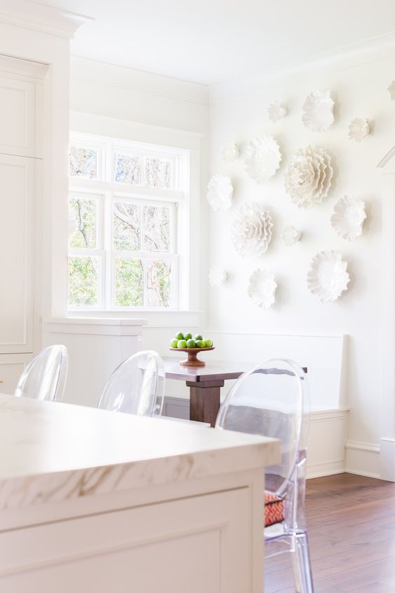 Hydrangea Hill Cottage A White Kitchen with Pink and Gold Accents