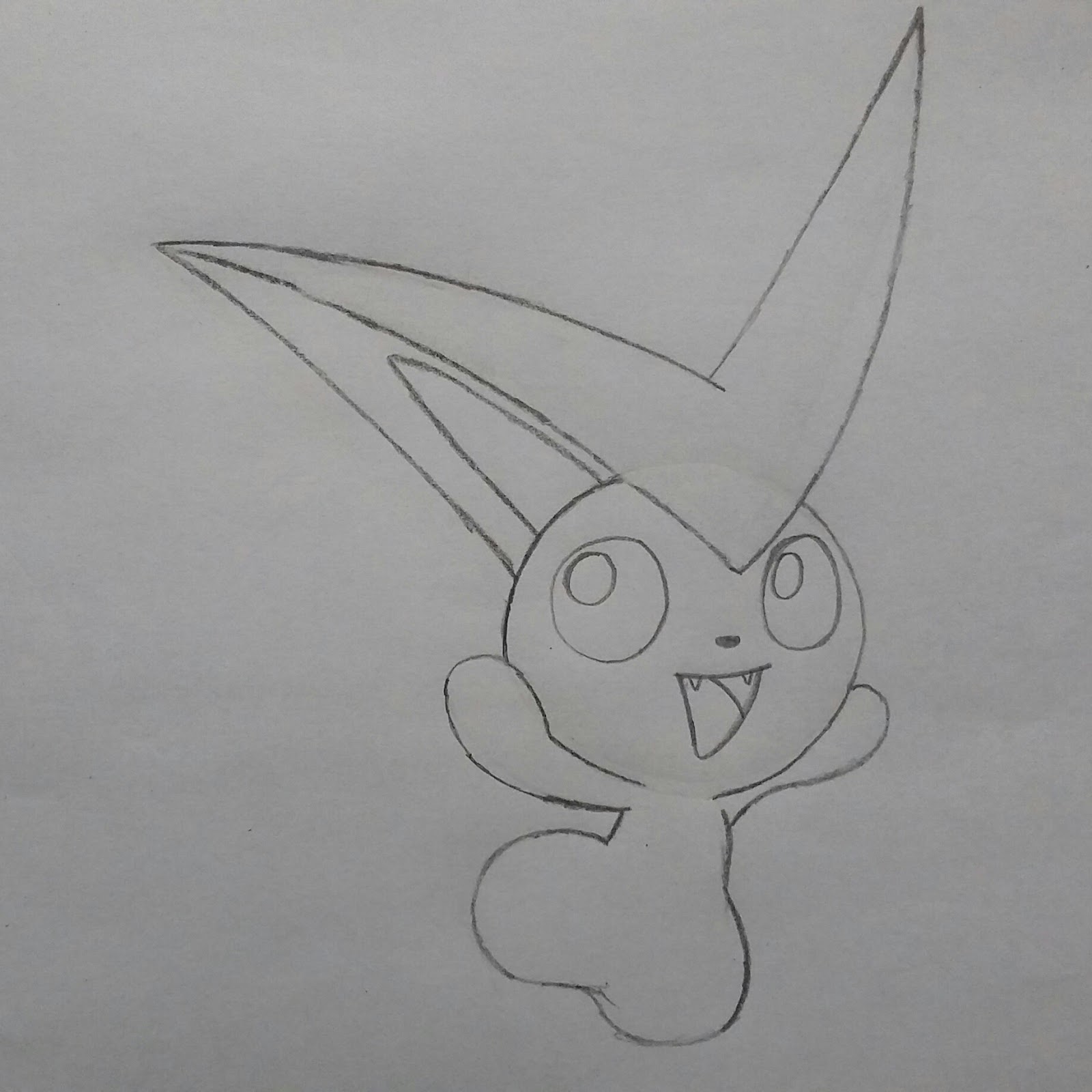 Desenhos para colorir Pokemon - Victini - Desenhos Pokemon