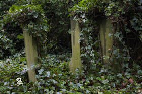 En vez de varios nombres en una única lápida, algunas tumbas tienen varias lápidas con un único nombre.