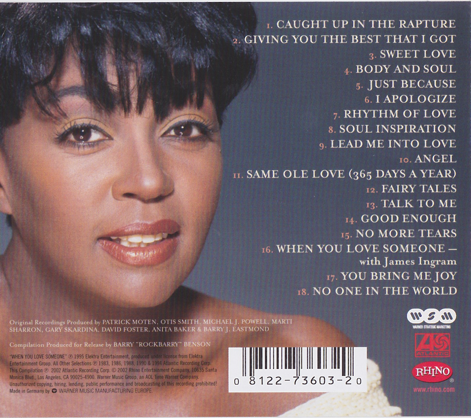 ANITA BAKER DISCOGRAPHY: Anita Baker - Sweet Love (The Very Best Of) (2002)