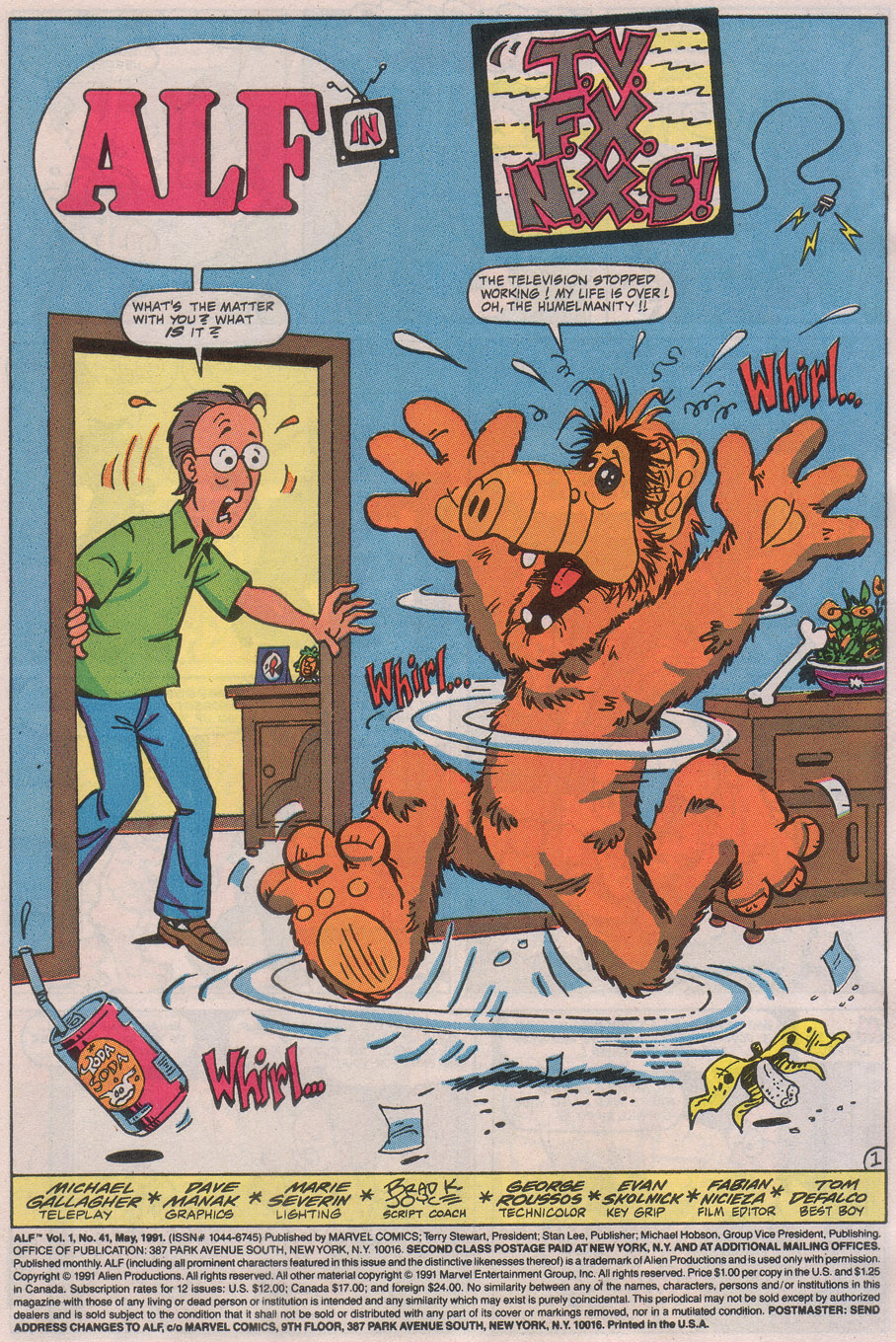 Read online ALF comic -  Issue #41 - 3