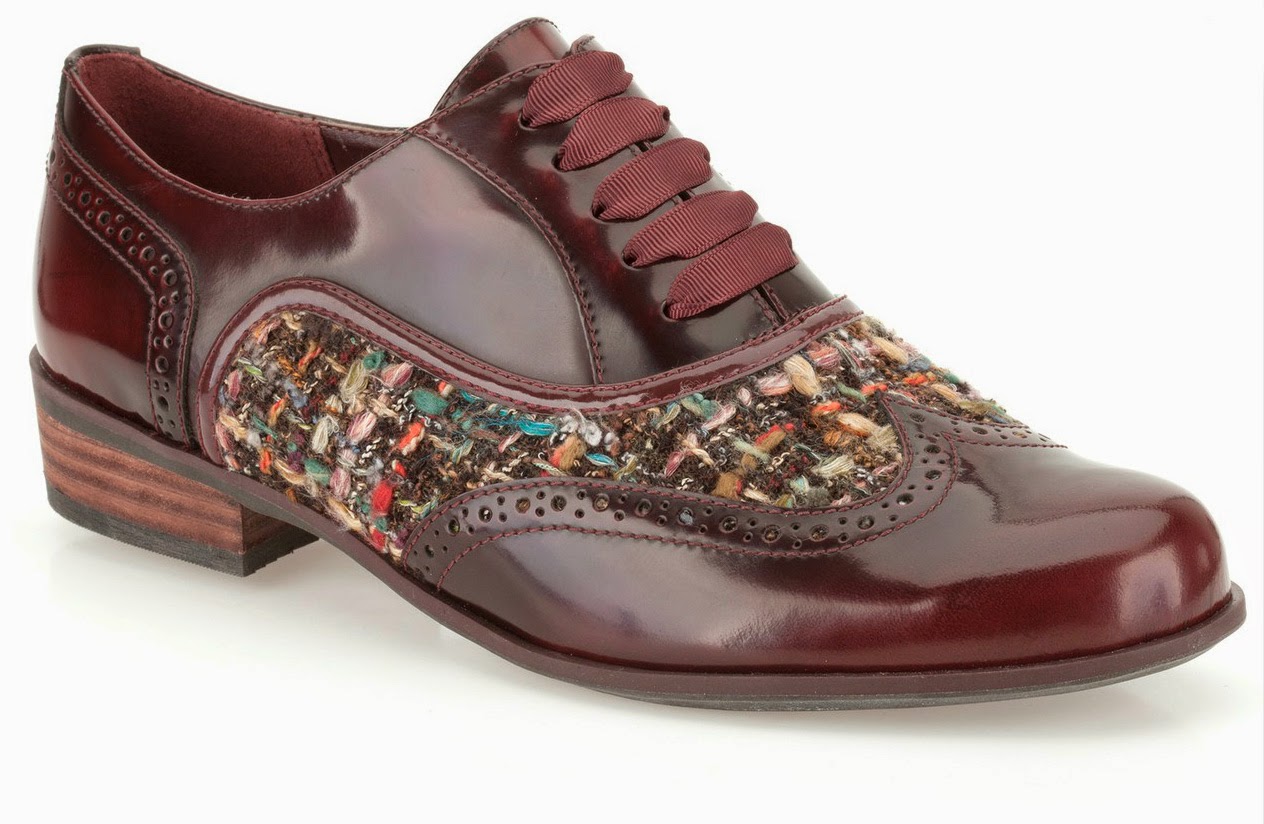 clarks oxblood brogues