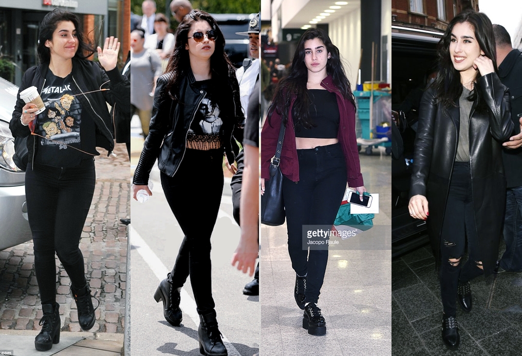 lauren jauregui jaqueta de couro