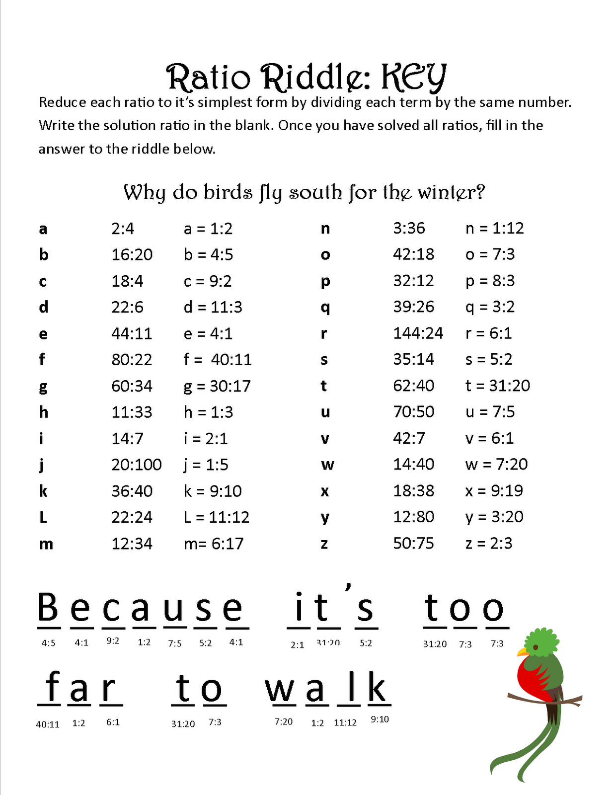 Ratio Word Problems Challenge
