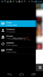 Tampilan BBM di OS Android