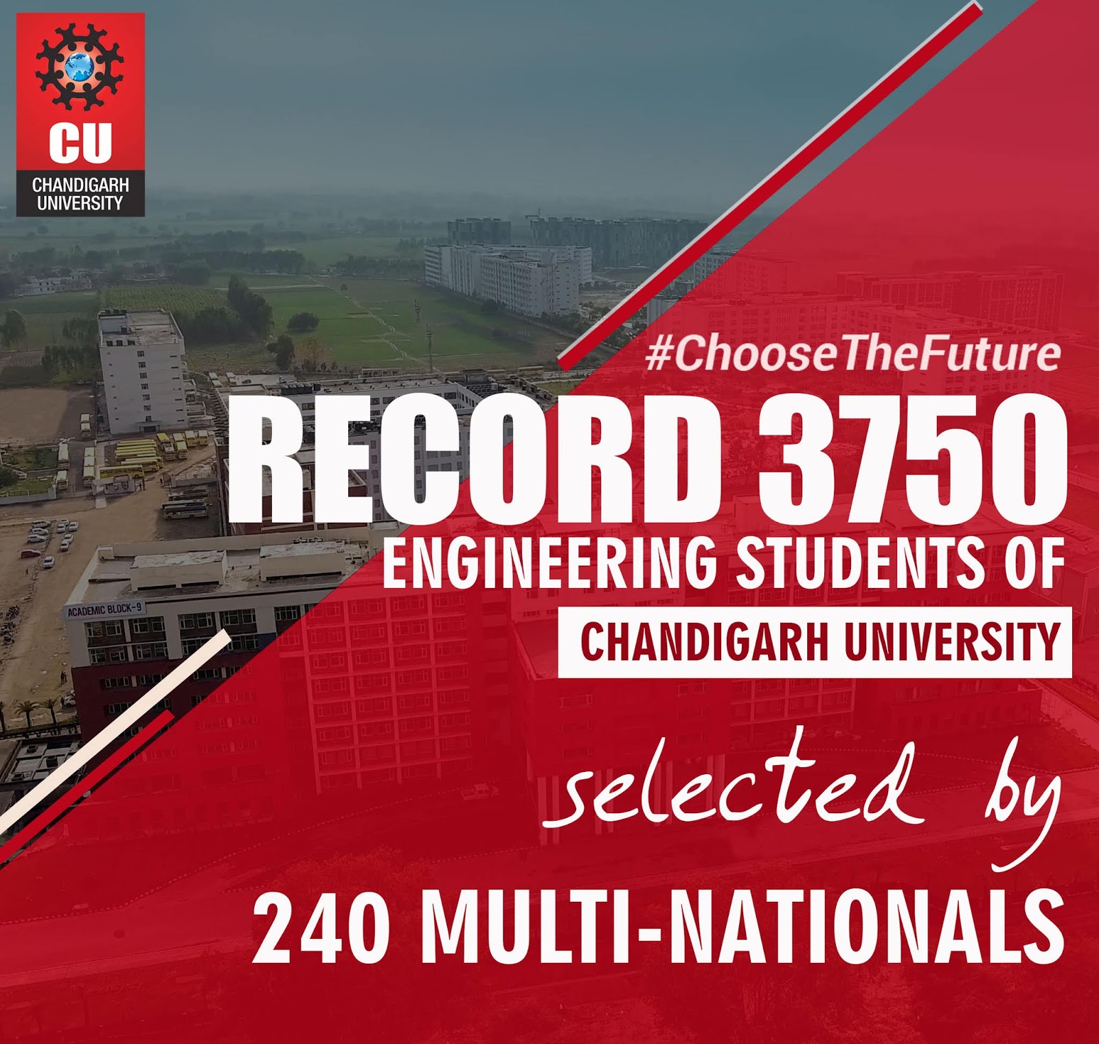 3750 Engineering students placed in 240+ MultiNational Companies