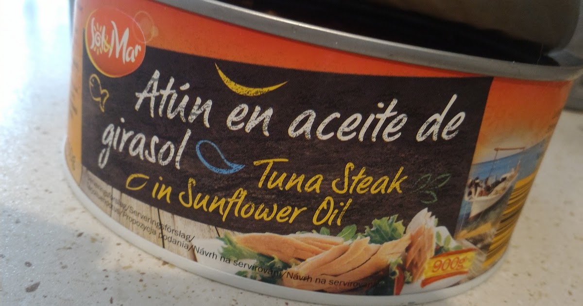 Mitojad czarno na białym o jedzeniu Lidl tuńczyk SolMar Atún en