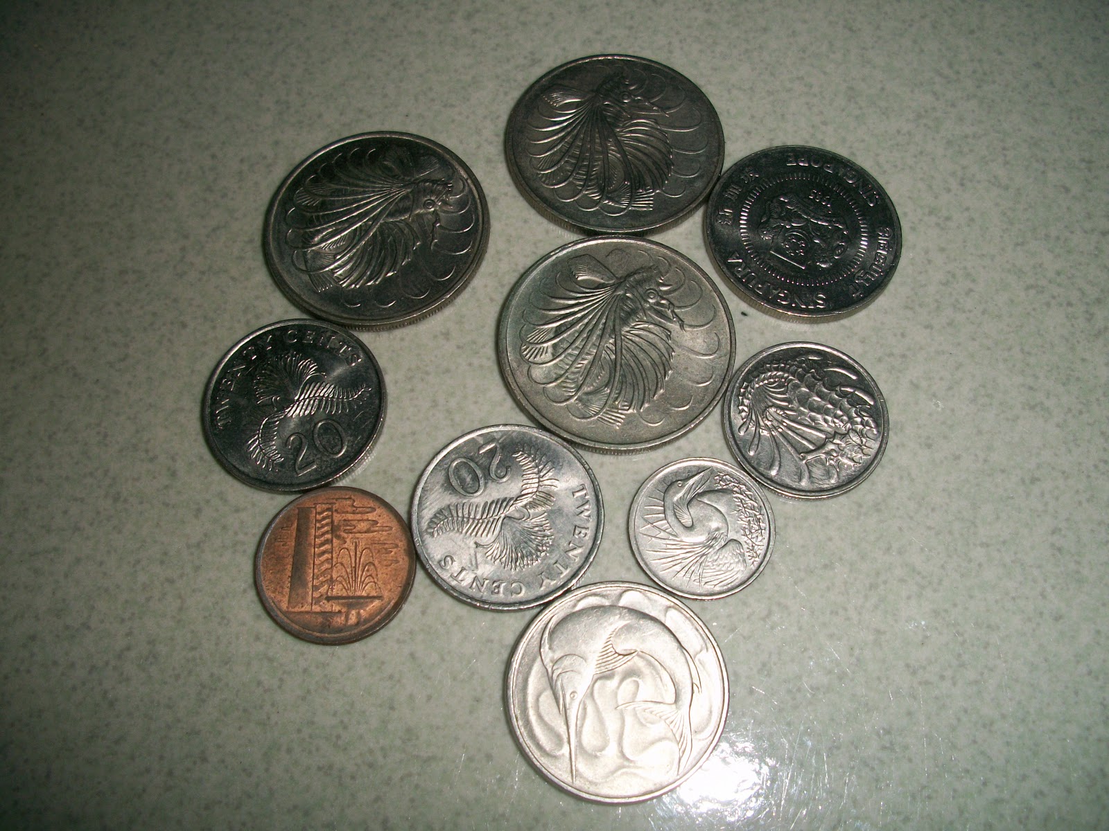 collectible items 1 lot of Singapore old coins