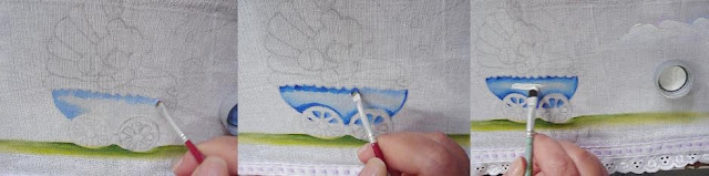 Pintura em tecido fralda passo a passo
