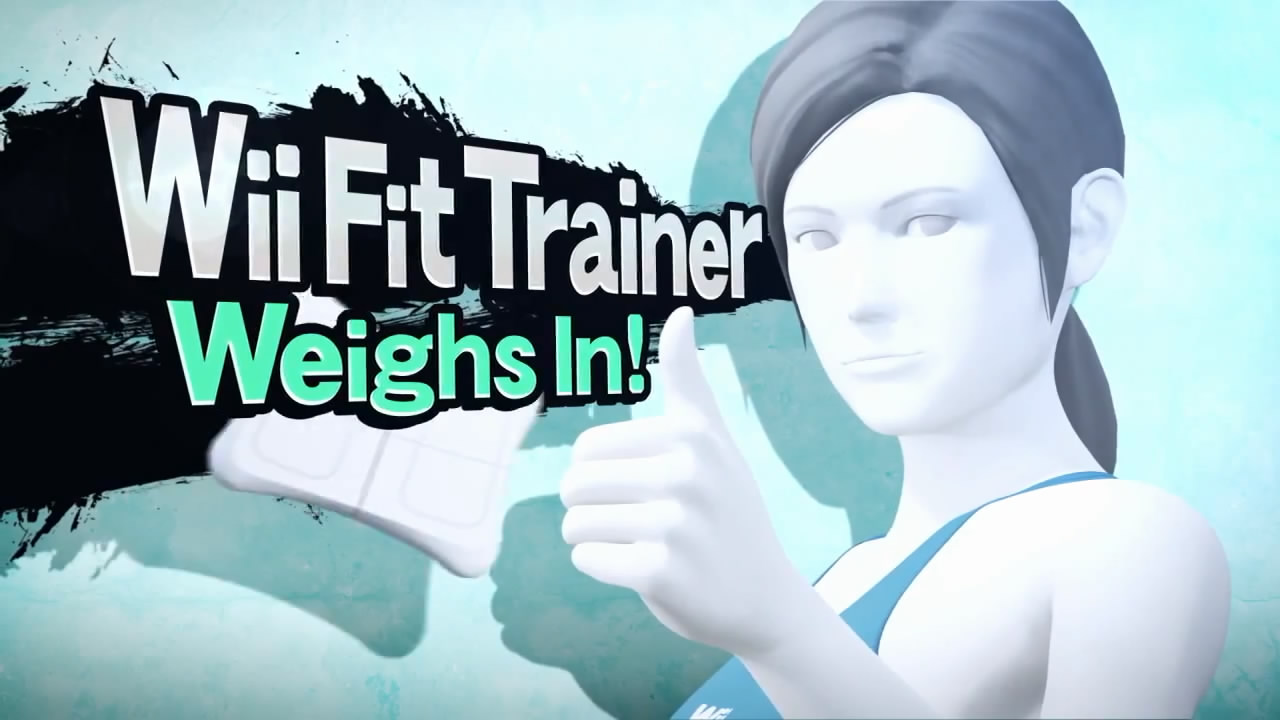 Super Smash Bros Wii U 3ds Wii Fit Trainer 