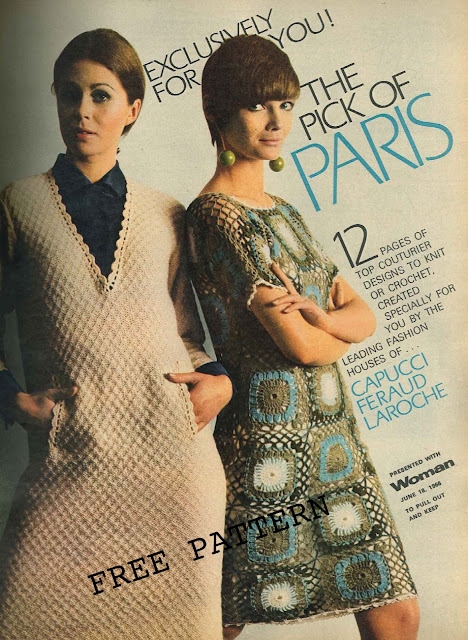The Vintage Pattern Files: Free 1960's Knitting & Crochet Patterns - Paris Designs