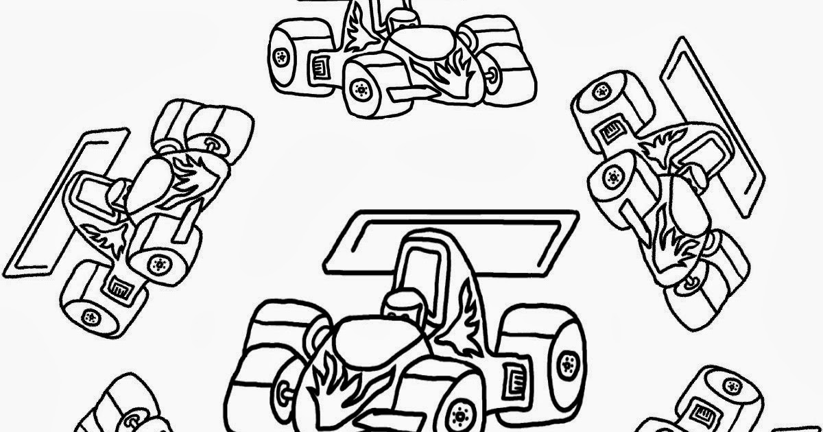 Ausmalbilder Rennautos Kostenlos