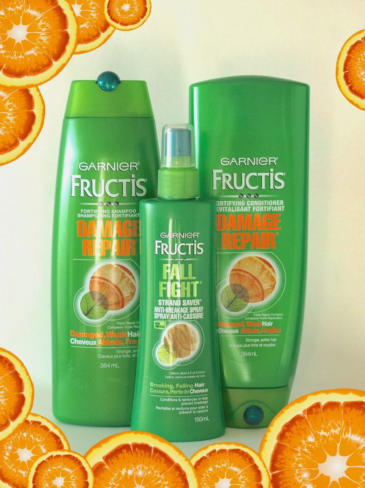 Verheugen slachtoffer Scarp Garnier Fructis Damage Repair Shampoo & Conditioner & Fall Fight Strand  Saver Anti-Breakage Spray: Review | The Happy Sloths: Beauty, Makeup, and  Skincare Blog with Reviews and Swatches