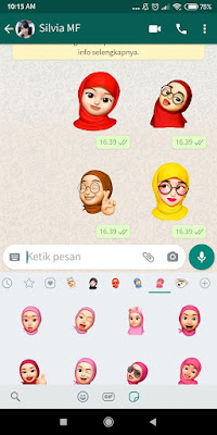 How to Send Hijab Stickers Memoji on Android Like Iphone 4