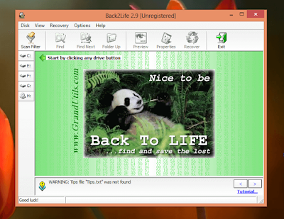 تحميل وشرح Back2Life استعادة الملفات المحذوفة الاسهل والاقوى