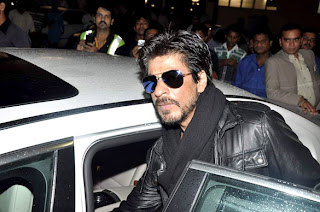 Shahrukh Khan snapped returning from London