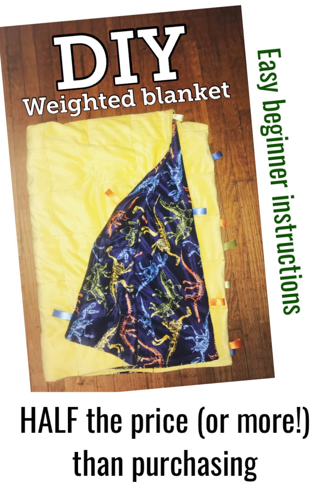 Make your own Weighted Blanket Cheap and Fast Sew With Sparkles