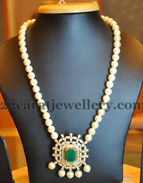 Flawless Pearls Set with Locket - Jewellery Designs