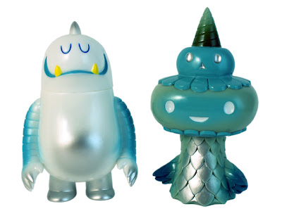 Super7 - Abominable Leroy C. Vinyl Figure by Invisible Creature & Hues of Blues DokuDuo Vinyl Figure by Brian Flynn
