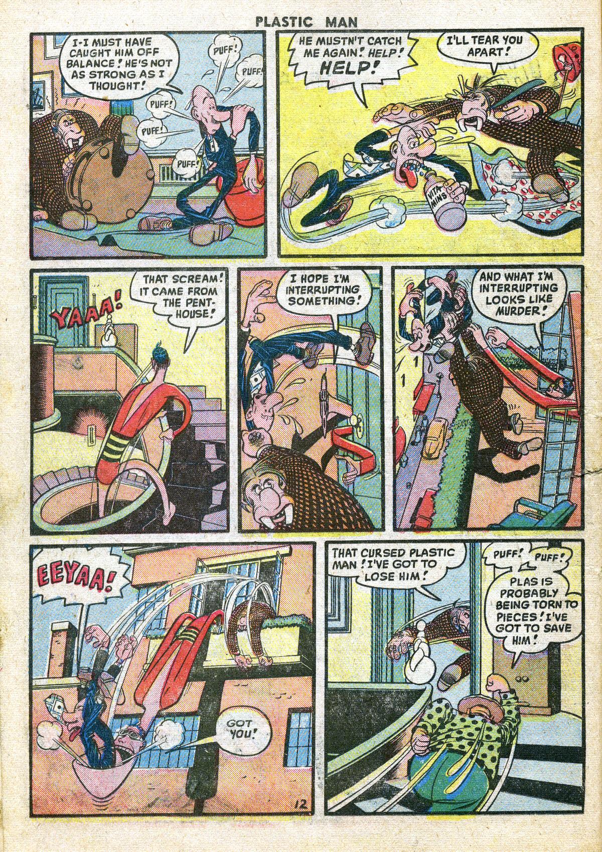 Read online Plastic Man (1943) comic -  Issue #19 - 14