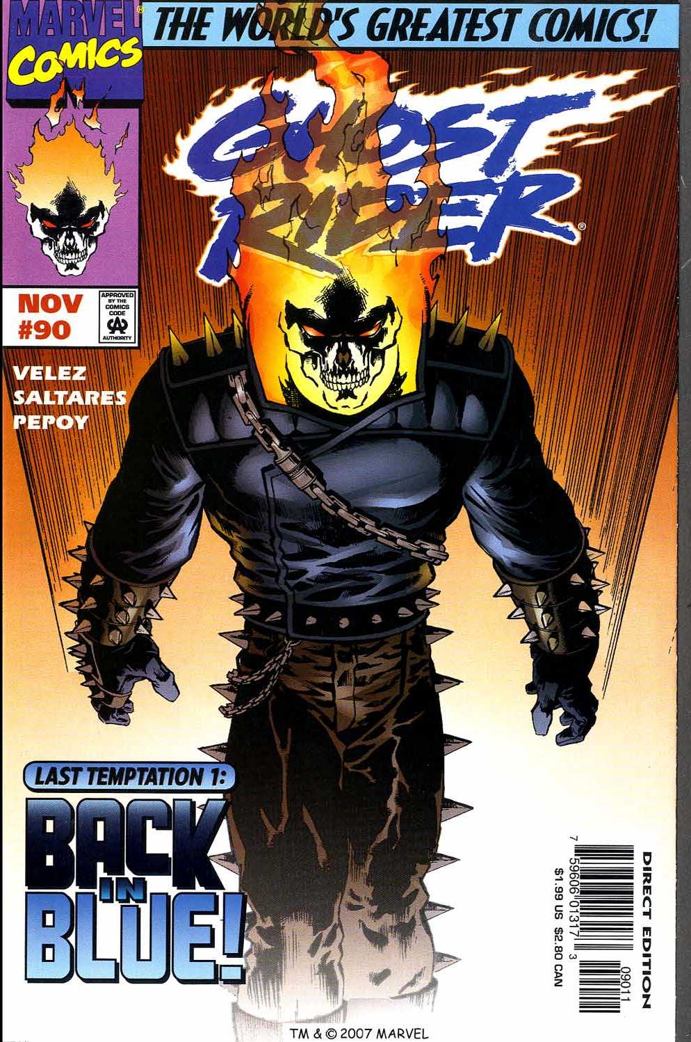 Read online Ghost Rider (1990) comic -  Issue #90 - 1