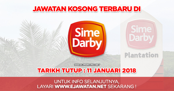 jawatan kosong sime darby 2018