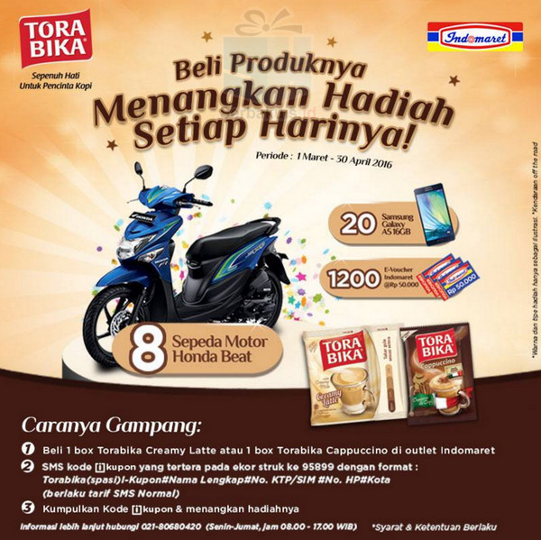 Undian Bonus Awal Tahun Torabika Berhadiah 8 Honda Beat Undian Bonus Awal Tahun Torabika Berhadiah 8 Honda Beat