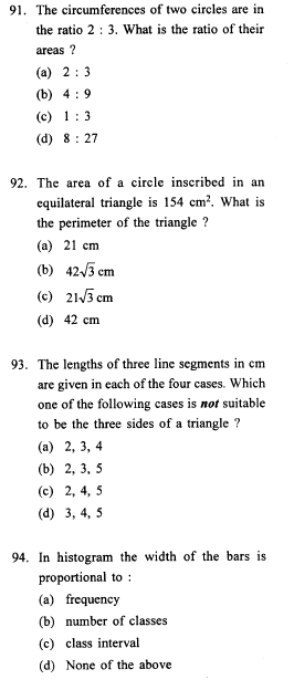 Mathematics  questions  for ssc english medium part 2 